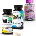ColonBroom Day & Night Burner Supplementen, Weight Management Pillen (60 Servings) + Sugar Craving Suppressant - Chromium Picolinaat 200mcg (60 Servings), 3 Items