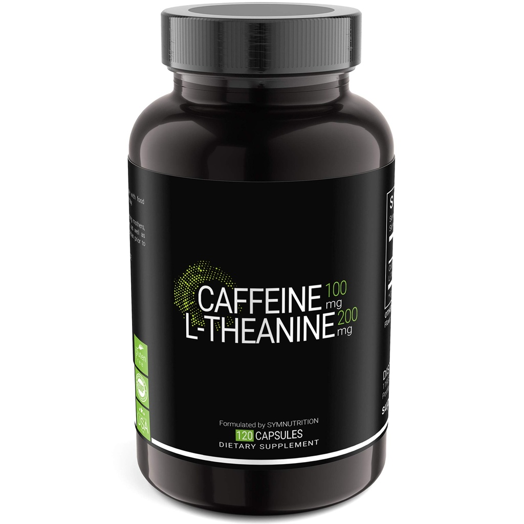 SYMNUTRITION Cafeïne 100mg, L-Theanine 200mg 