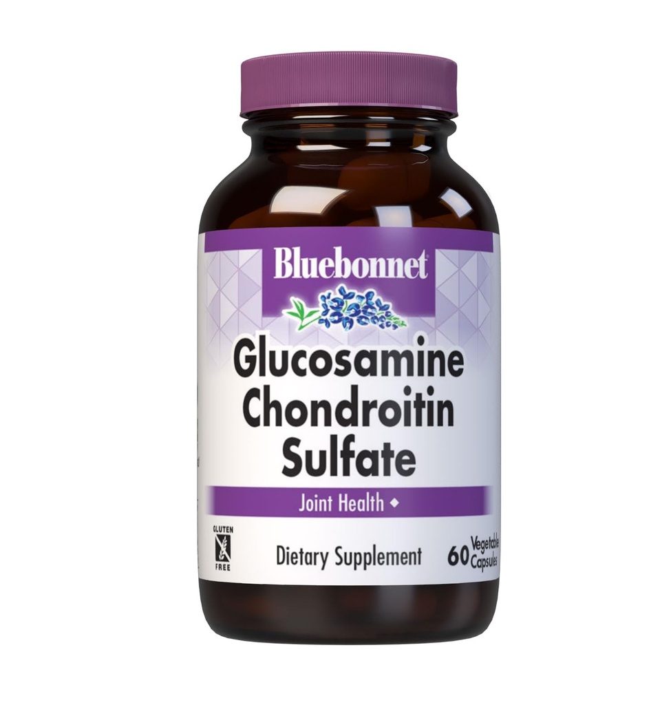 BlueBonnet Glucosamine Chondroitin Sulfate Supplement, 60 Tel.