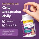 CONCEIVE PLUS Ovulatie + Vrouwenvruchtbaarheid Combo, Ondersteunt vruchtbaarheid en ovariële verordening, 60 + 120 capsules