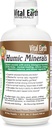 Minéraux vitaux de la Terre Minéraux humiques – Supplément acide fulvic avec 70 minéraux traces, électrolytes pour la récupération et l'équilibre, 32 Oz + 1 Oz tasse