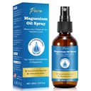 Pure Magnesium Oil Spray, Magnesium Spray, Magnesium Oil for Feet, Magnesium Glass Bottle,2 fl oz/60ml, Makkelijk te absorberen en te gebruiken