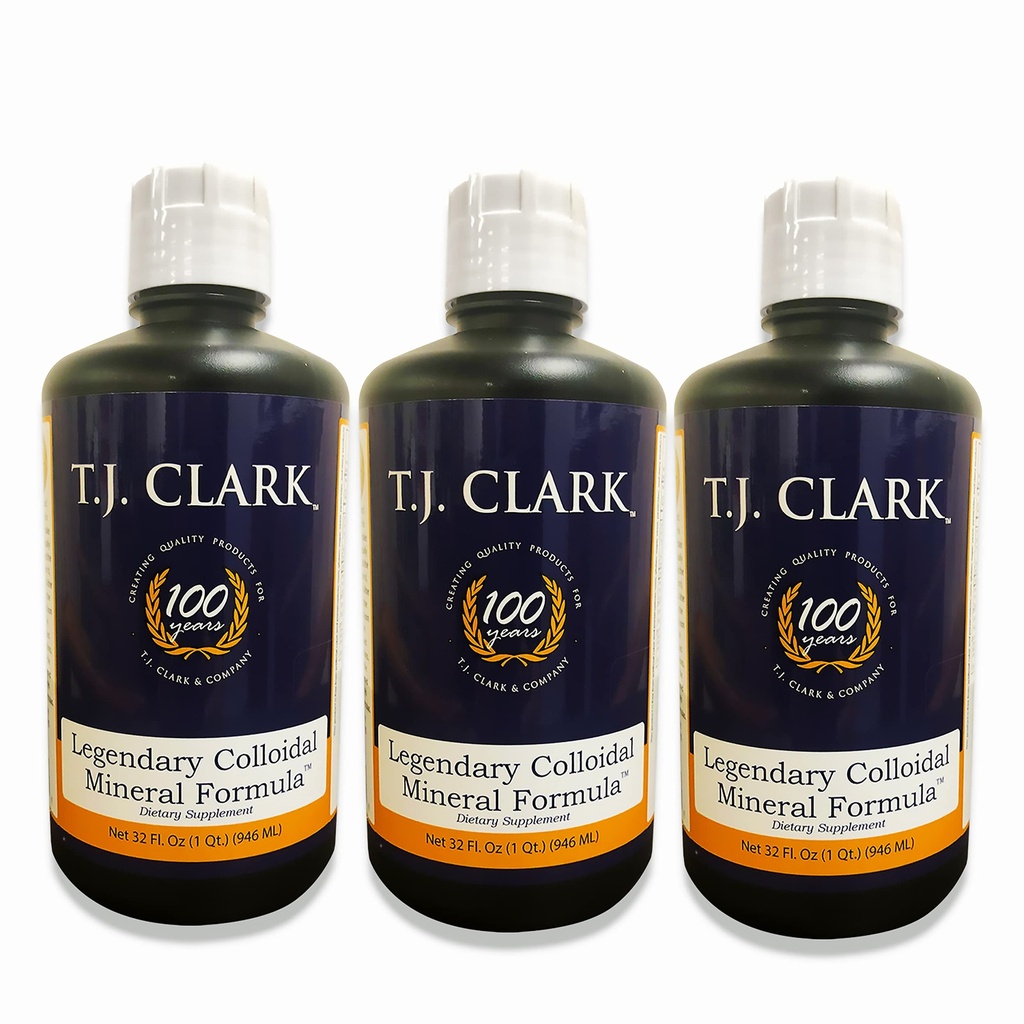 T.J. Clark Legendary Colloid Mineral Formula 32 fl. oz. (3 Pack) by T.J. Clark