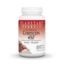 Herbals Planétaires Cordyceps 450 Plein spectre, tonique chinois pour l'endurance