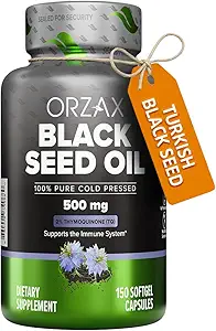 ORZAX Black Seed Oil Cold Pressed 100% Pure 