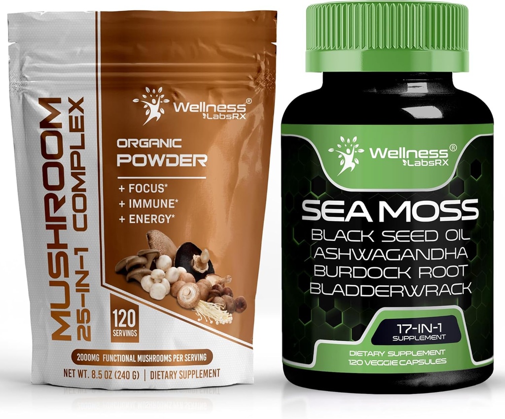 WELNESS LABSRX paddopoeder 2000mg - Irish Sea Moss Capsules