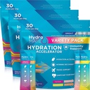HydroMATE Electrolyte Powder Variety Pack Bulk Hydration Packets Low Sugar 90 Tellen