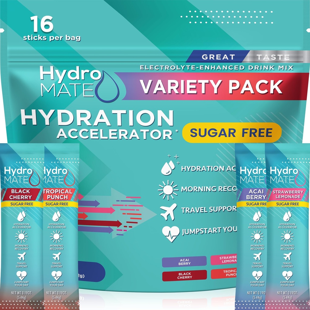 Poudre d'électrolyte Packs d'hydratation sans sucre