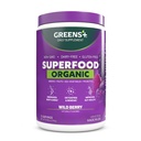 Greens+ Poudre biologique de berry sauvage, Polyphénol antioxydant, Mélange pour le coup de pied matinal, énergie, stimulation de la vitalité, nutrition, santé vive, supplément alimentaire, soja végétalien/lait/sans gluten (8,46oz)