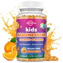 Kalm Magnesium Gummies for Kids - Magnesium Glycinate Supplement for Sleep, Brain, Immune & Bone Health - Great Proefing Magnesium Gummies for Kids & Adults - Vegan Sugar Free Orange 60ct