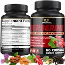 Berberine supplement met Ceylon Cinnamon, Kurkuma, Artichoke, Milk Thistle - Berberine HCl supplement Pillen - 60 Capsules [2-maand supply]