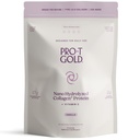 ProT Gold Collageen Proteïne Poeder, 17g Proteïne Nano-Hydrolysed Grass Fed Collageen, Vitamine C, 2g Arginine voor wond ondersteuning, Glutenvrij, Alle Natuurlijke, Vet en Suikervrij, 0g Carbs, Vanille, 23 oz, 30