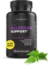 Livingood Daily Allergenen Support, Natural Allergy Supplement met Vitamine C, Quercetin, Nettle Leaf, Zink, Bromelain & Tinopora, Non GMO, Vegan, Immune Support Formula, 120 Vegetarische Capsules