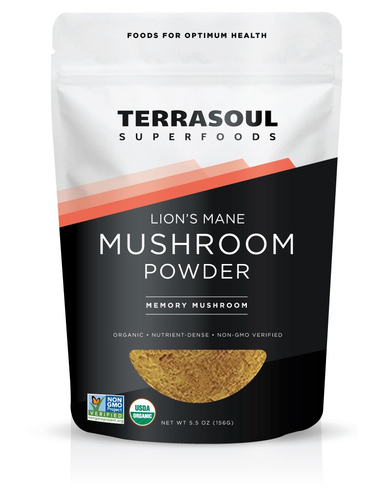 Terrasoul Superfoods Biologische Leeuw Mane Paddestoel Poeder (4:1 Extract), 5.5 Ounces