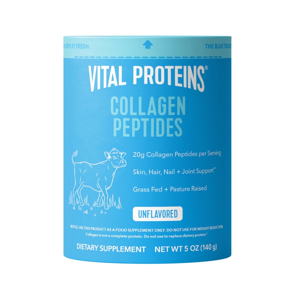 Vitale eiwitten Collageen Peptides Powder Supplement voor huidhaar Nagel Joint Gezondheid of ondersteuning - Gehydrolyseerde Collageen - Unflavored, 7 porties