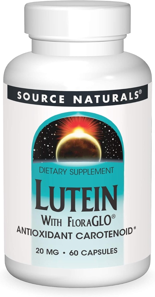 Bron Naturals Lutein met FloraGLO 20 mg Antioxidant Carotenoid - 60 Capsules