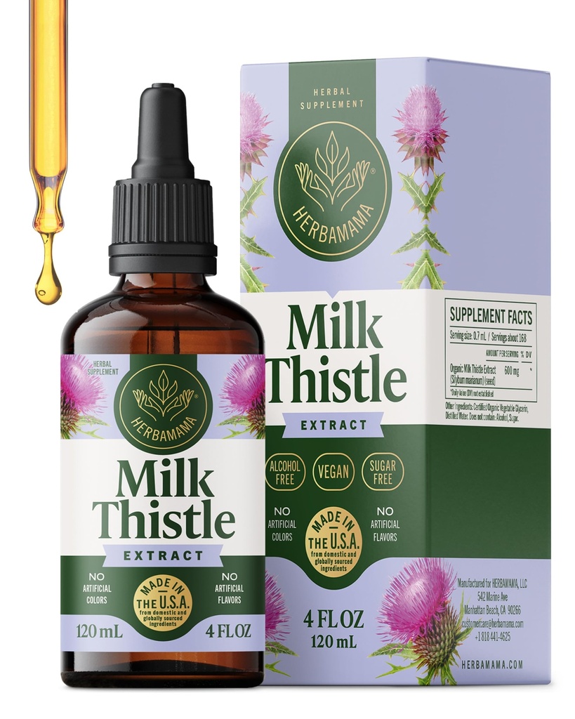 KREAMAMA Melkdistel Supplement voor leverontgifting Lever Ondersteuning Supplement 