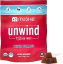 Mushie 100% Biologische Reishi Mushroom Gummies - 2000mg Reishi Nootropic voor ontspanning, slaap, cardiovasculaire gezondheid & Immune Ondersteuning met vitamine D - Vegan, Glutenvrije - 60 Tel.