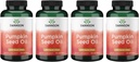 Swanson Pumpkin Seed Oil - High Bio available EFAs - (100 Softgel Capsules, 1000mg Elke) 4 Pack