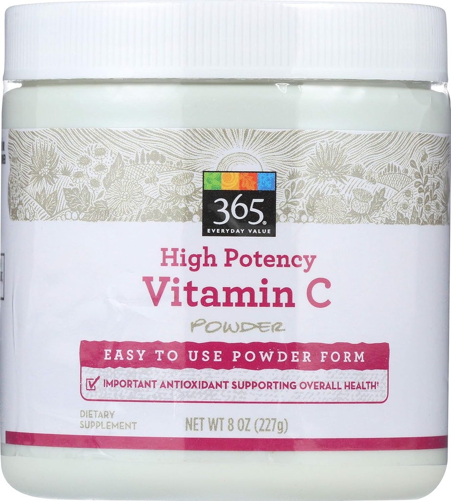 365 door Whole Foods Market, High Potency Vitamine C Poeder, 8 oz