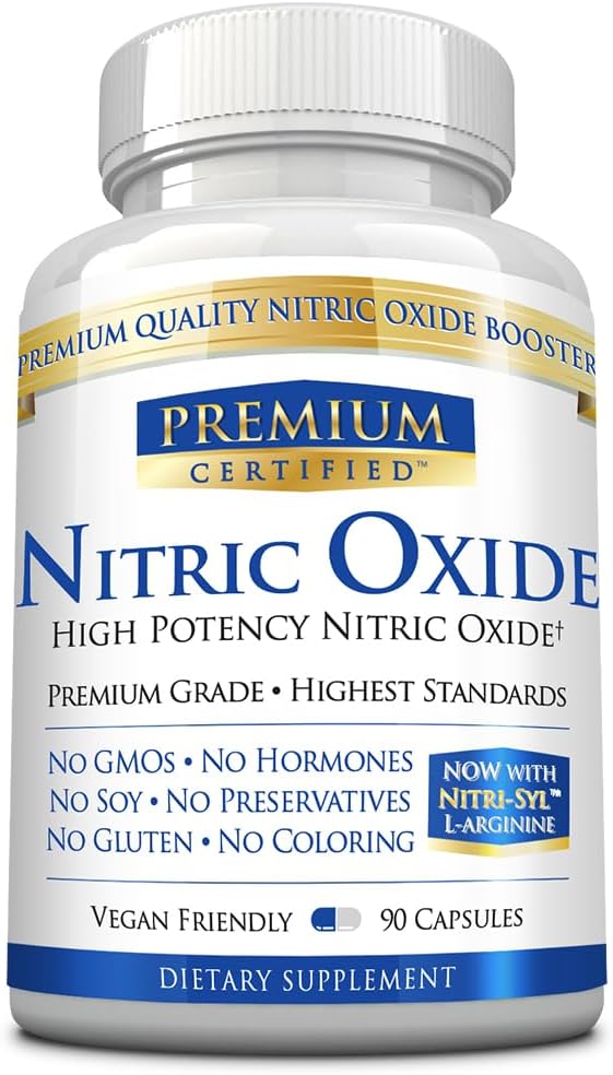 Nitric Oxid Premium - 1680 mg L-arginine Blend, AAKG, AKIC, Mono & Malate - Vegan Friendly - 90 Capsules - 1 maand levering