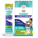 GuruNanda Hydramate Mélange de boisson de soutien d'hydratation - Paquets de poudre d'électrolyte pour la déshydratation, l'exercice et l'énergie - Pas d'édulcorants ajoutés, non-OGM, naturel citron Lime Saveur - 2 Comte (0.56 oz Chacun)