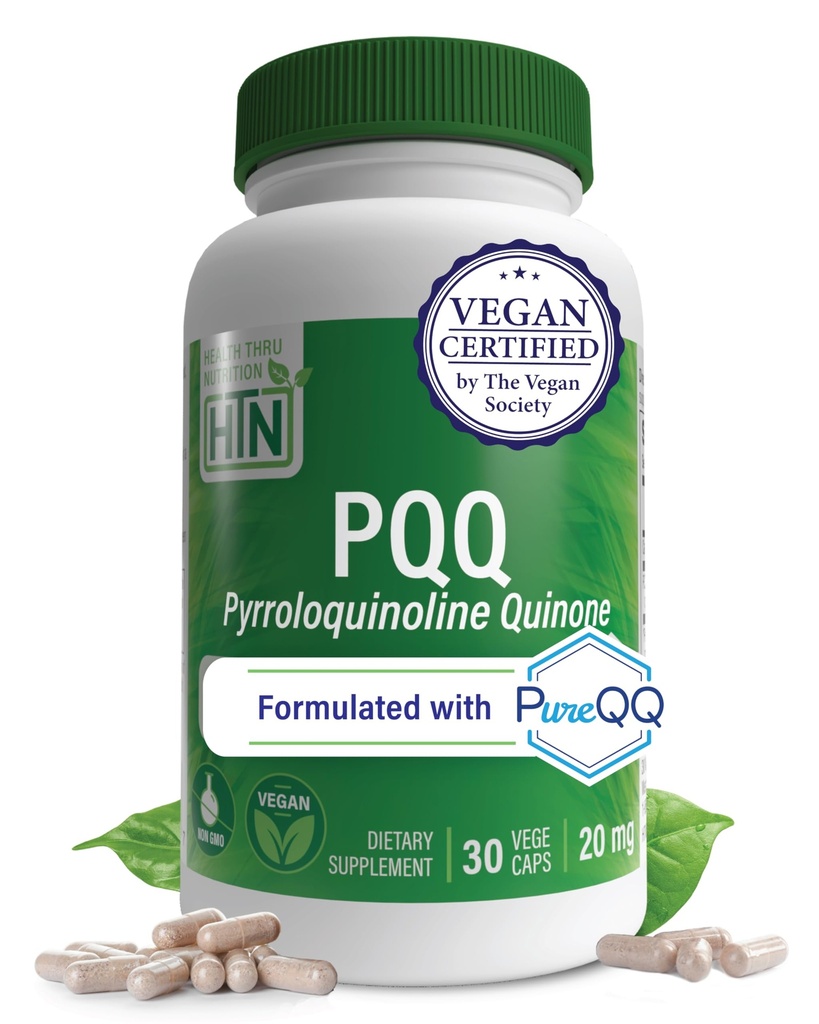 Gezondheid Thru Nutrition PQQ 20mg 30 Dient Pyrroloquine Quinone als PureQQ  Supplement