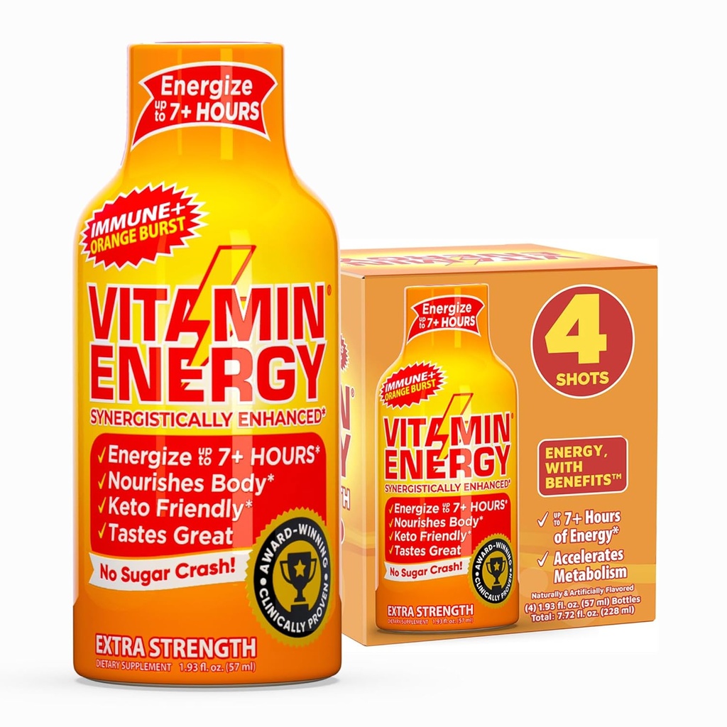 Vitamin Energy Immune+ Extra Strength Energy Shot 