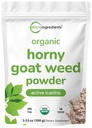 Maximale sterkte Biologische Pure Geile Geit Onkruid met actieve Icariens voor mannen en vrouwen, 100 Gram, Biologische Epimedium Poeder voor energie en immuunsysteem Booster, Filler Gratis en Vegan Vriendelijk