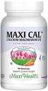 Maxi Health Calcium 1000 mg Supplement met vitamine D3 (1000 IE) en Magnesium (500 mg) - Bot, tanden en gezamenlijke ondersteuning voor mannen en vrouwen - 90 capsules