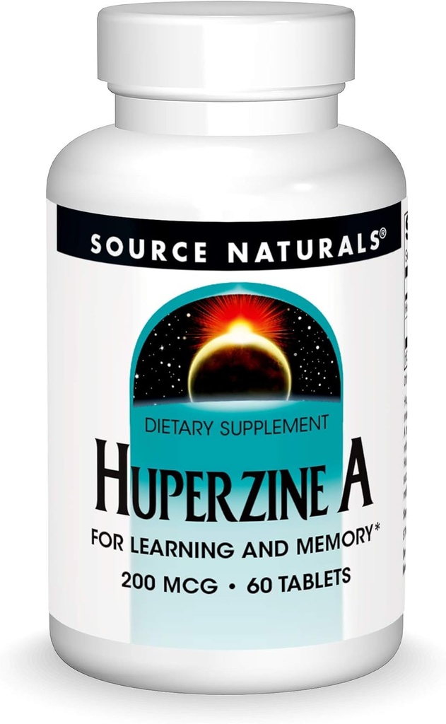 Bron Naturals Huperzine A 200 mcg voor leren en geheugen - 60 tabletten