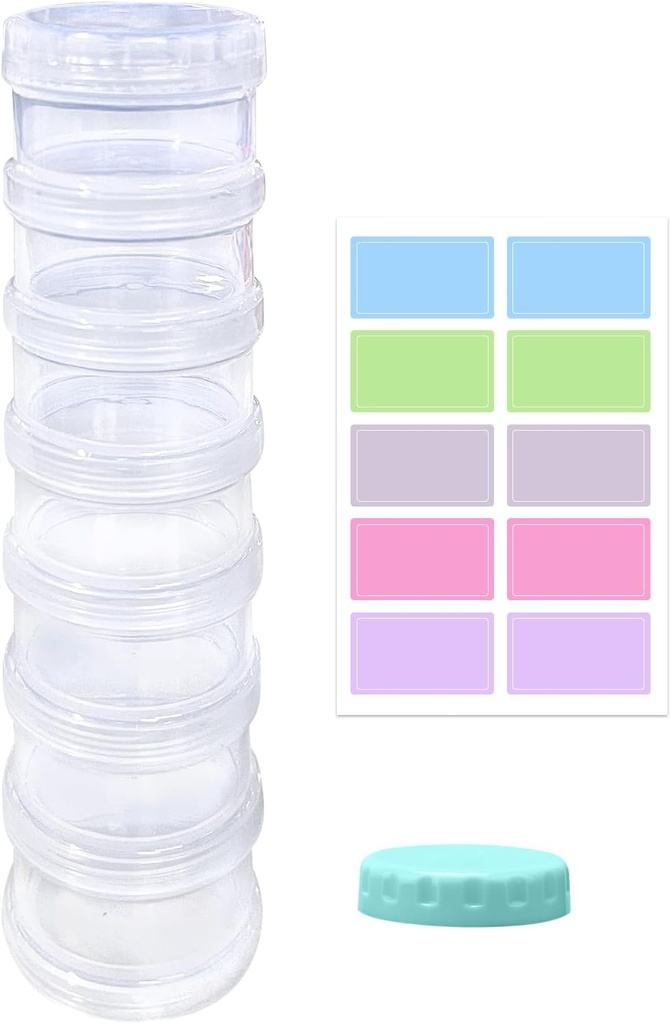 7 Dag pil Organisator Case Stapelbare Wekelijkse Supplementen Vitaminen pillen houder Dispenser Groot helder Transparant met Extra Lid