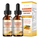 (2 Packs) Glucosamine Chondroitin MSM Ondersteuning Joint Health - Chondroitin Sulfate Supplement Kurkuma, Quercetin, Bromelain, MSM Olie