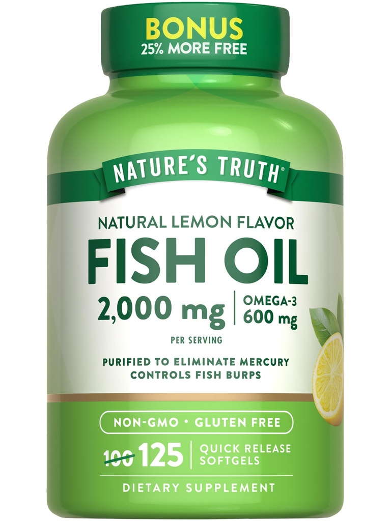 De waarheid van de natuur Omega 3 Visolie 2000 mg 