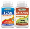 Best Naturals BCAA 3200mg & Zink Citroen 30 mg