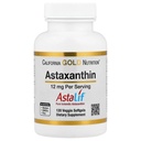 California Gold Nutrition Astaxanthine, Antioxidant Carotenoid, AstaLif Pure Ijslands Biologisch Actief 99% Isomeer, 12 mg, 120 Veggie Softgels