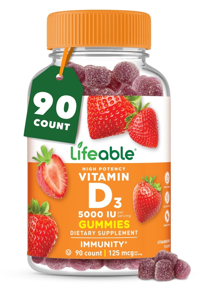 Vitamine D Gummies voor volwassenen 