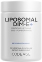 Codeage Liposomal DIM, SGS, Broccoli, Vitamin E Tocopherols, 120 Capsules
