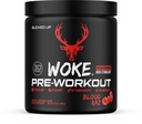 Enroulé - Woke - HIGH STIM Pre Workout - Meilleure dégustation - Focus Nootropic, pompe, force et croissance, 30 portions (Blood Raz)