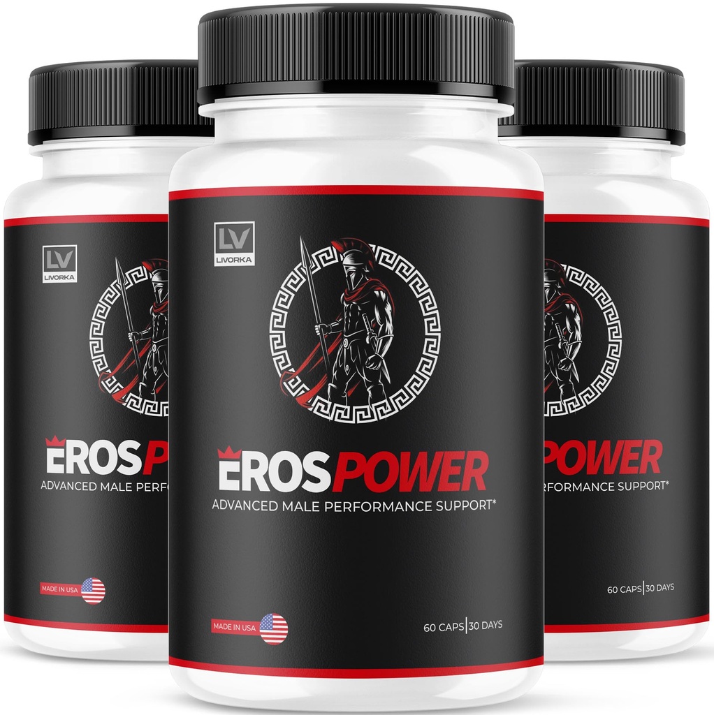 (3 Pack) Eros Power Supplement - Eros Power Supplement voor mannen, Eros Power, Eros Powder Supplement, ErosPower Advanced Formula, Eros Power Capsules voor mannen, Eros Power Pills, 180 Capsules voor 3 maanden
