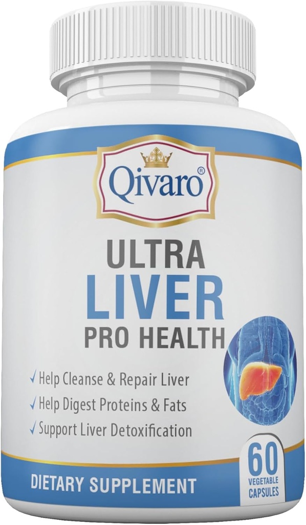 Ultra Lever Pro Gezondheid - Lever Gezondheid Ondersteuning Supplement met melk distel zaden, Artichoke Extract & Dandelion Leaf Extract - Antioxidant & Detox Ondersteuning - 60 plantaardige capsules