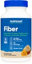 Nutricost Fiber Capsules met Prebiotic Fiber Supplement 150 Capsules - CCOF Certified Supplement, Gemaakt met biologische Psyllium Husk & Organic Jeruzalem Artichoke, Glutenvrij, 3 G per portie
