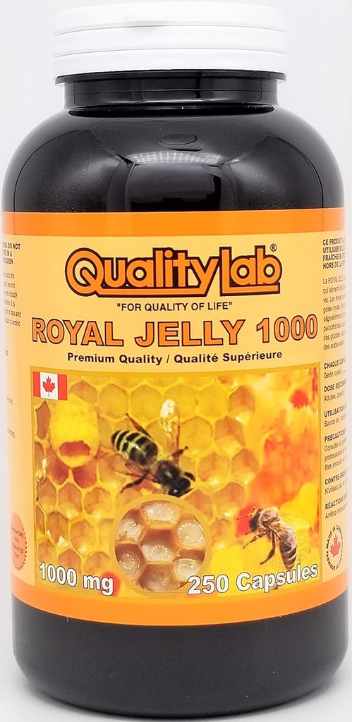 Royal Jelly 1000 mg 250 capsules (Made in Canada)