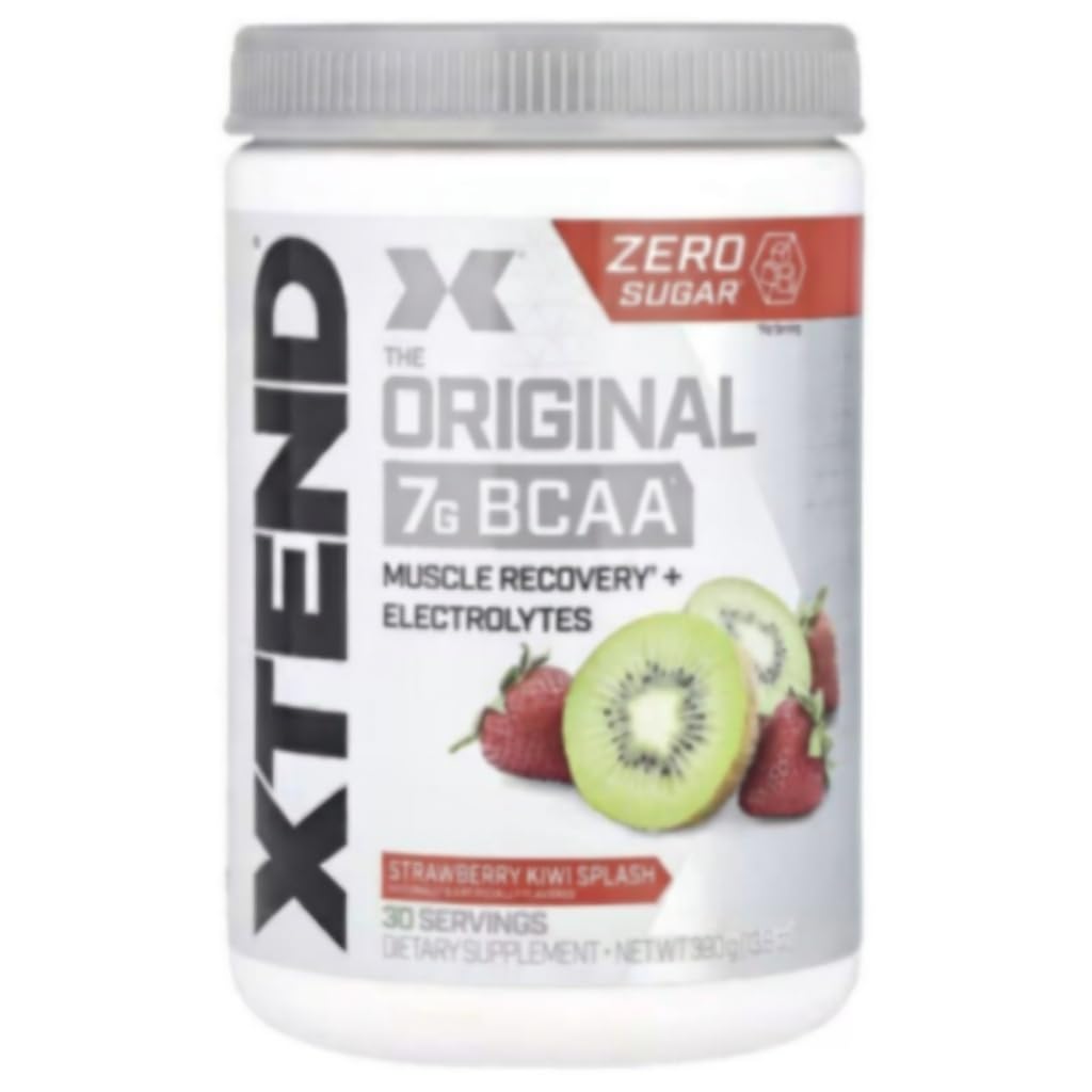Scivation Xtend BCAA Poudre, Acides aminés à chaîne ramifiée, BCAAs, Kiwi fraise, 30 portions