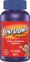 Flintstenen Kauwbare Kids Vitaminen, Complete Multivitamine voor kinderen en peuters met ijzer, Calcium, Vitamine C, Vitamine D & meer, 150ct