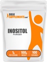 BulkSupplements.com Inositol poeder - Inositol supplement, vitamine B8 supplement - Unflavored & Glutenvrij, 1g per portie, 100g (3,5 oz) (verpakking van 1)