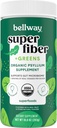 Bellway Super Fiber + Greens Powder, Sugar-Free Psyllium Husk Fiber Supplement Powder met Super Greens (30 Servers)