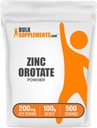 BulkSupplements.com Zink Orotaat Poeder - Zink Mineralen Supplement, voor Immune Ondersteuning - Glutenvrij, 200mg per portie, 100g (3,5 oz) (pakket van 1)