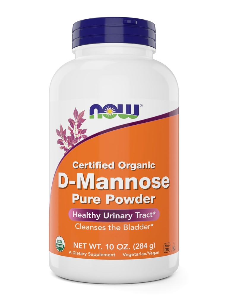 NU Foods Pure, biologische D-Mannose 10 oz Powder - Bladder Reiniging en urine Tract Health Supplement - Non-GMO - Vegan Friendly - 2000mg / 2 Gram per portie