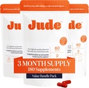 Jude Bladder Control Tablets, Dagelijkse Supplement, Reduce Leaks, Relieve Need-to-Go Urgency, Verbeter Slaap, Overactieve Bladder Tablets, 180 Capsules